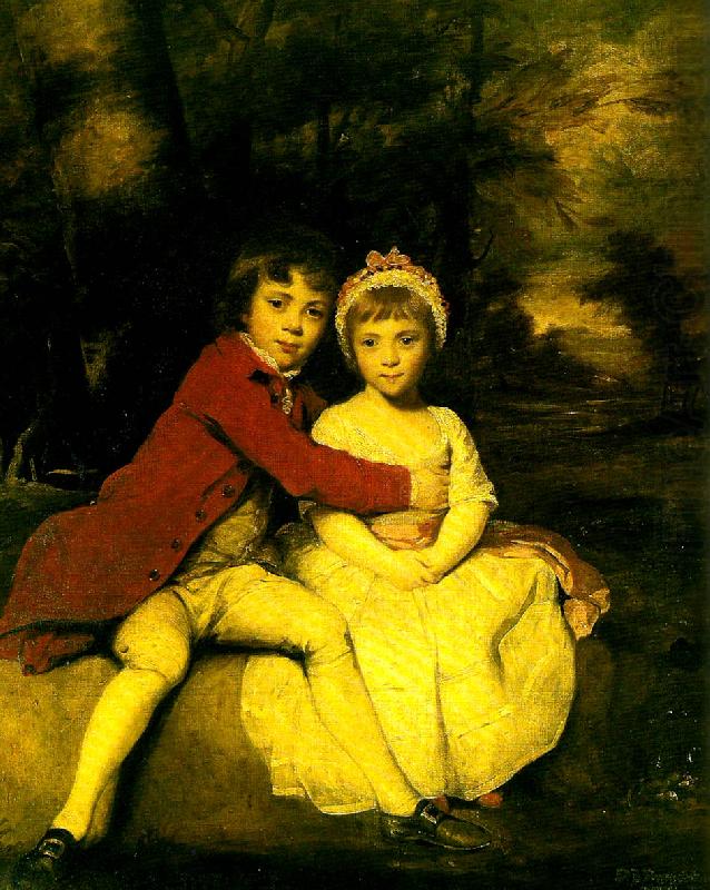 master parker and his sister, theresa, Sir Joshua Reynolds